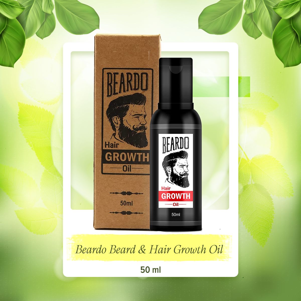 Beardo বিয়ার্ড অ্যান্ড হেয়ার গ্রোথ অয়েল (৫০ মি.লি.)