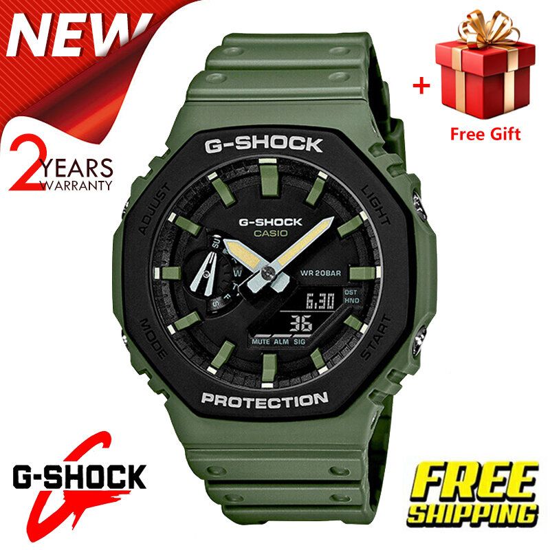 Casio জি-শক জিএ-২১০০ কার্বন কোর গার্ড শক-রেজিস্ট্যান্ট ওয়াচ