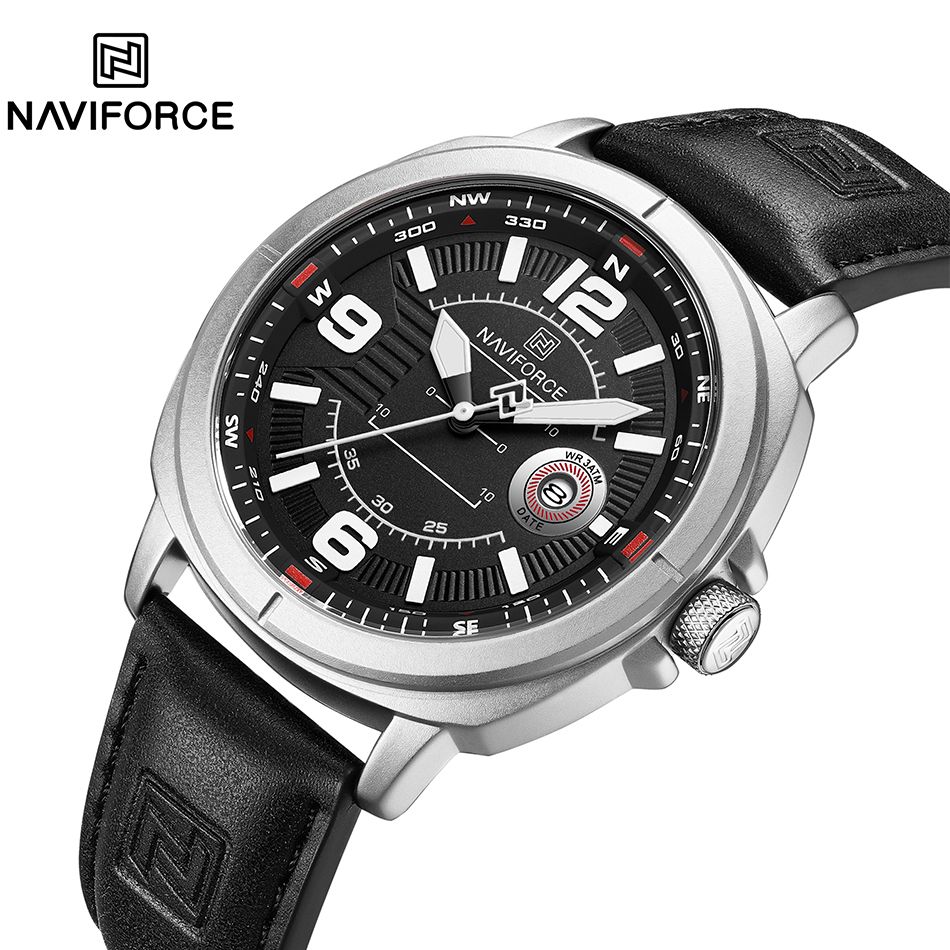 NAVIFORCE এনএফ৯১৫৩ ডুয়াল ডিসপ্লে মিলিটারি স্টাইল মেনস ওয়াচ
