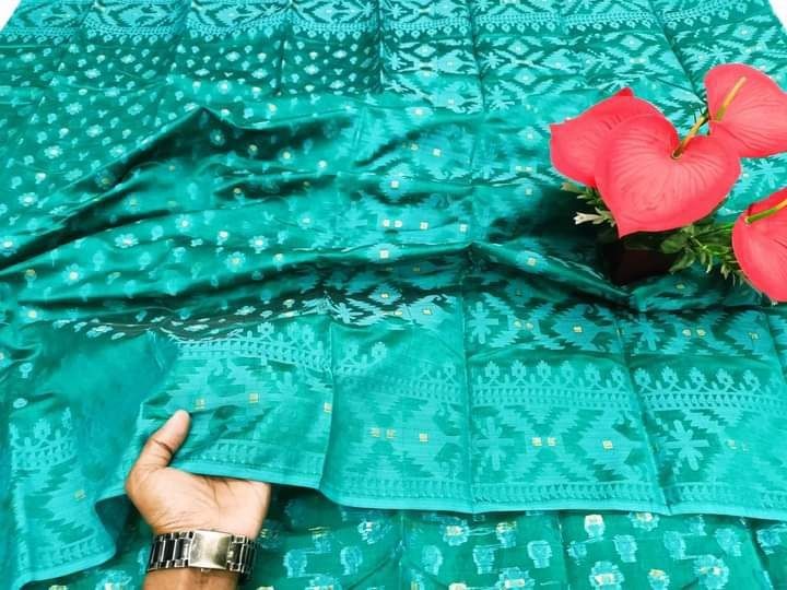 Silken Grace সফট সিল্ক কাতান শাড়ি